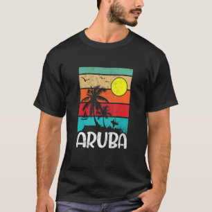 Vintage entspannende tropische Aruba abgenutzter S T-Shirt