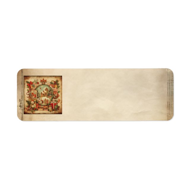 Vintage Ephemera-Adressmarken (Vorne)