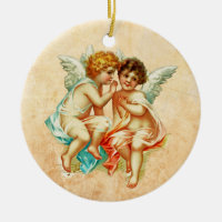 Vintage Ephemera Angel Cherubs Illustration