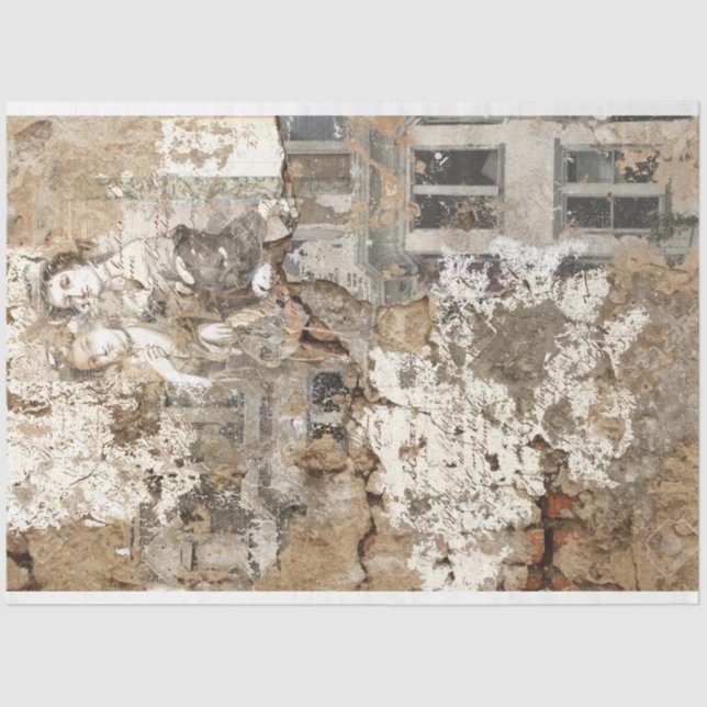 Vintage Ephemera Collage Nr. 00005 Seidenpapier (Vorderseite)