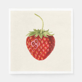 Vintage Erdbeere Serviette