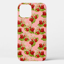 Vintage Erdbeeren mit Kernbrennstoff Rosa Erdbeere Case-Mate iPhone Hülle