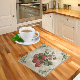 Vintage Erdbeeren Rustikale Keramik Tile Fliese