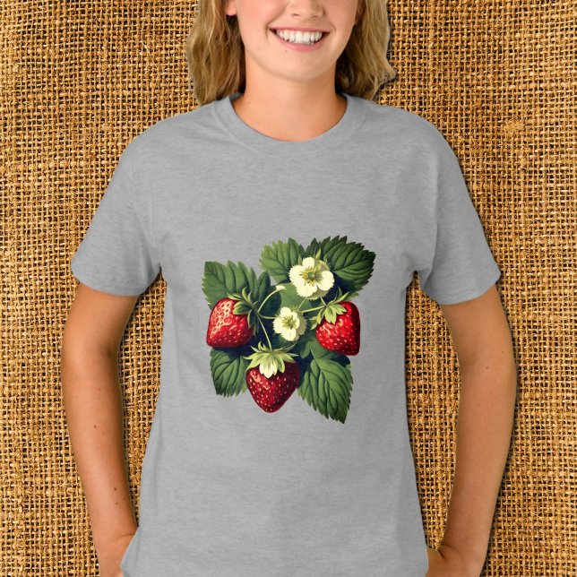 Vintage Erdbeeren T-Shirt (Von Creator hochgeladen)