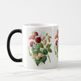 Vintage Erdbeerkaffee-Tasse Verwandlungstasse