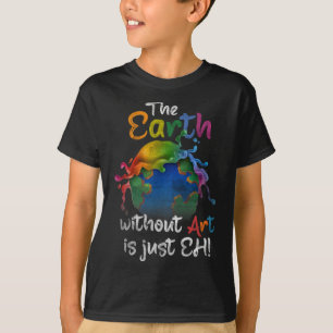 Vintage Erde ohne Kunst ist nur jeder Planet Art E T-Shirt