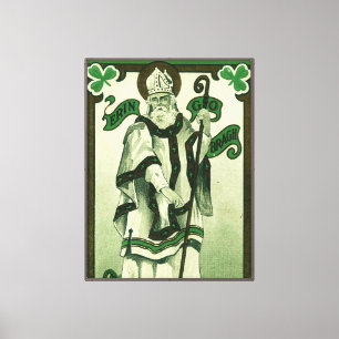 Vintage - Erin Go Bragh - St. Patricks Grüße Leinwanddruck