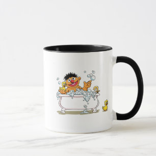 Vintage Ernie in der Badewanne Tasse