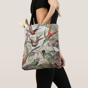 Vintage Ernst Haeckel Farbposter Kolibri Tasche