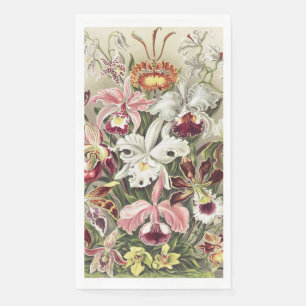 Vintage Ernst Haeckel Orchideen Botanischer Druck Serviette