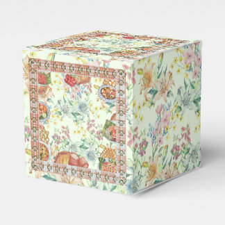 Vintage-Ernte-Blumen Geschenkschachtel
