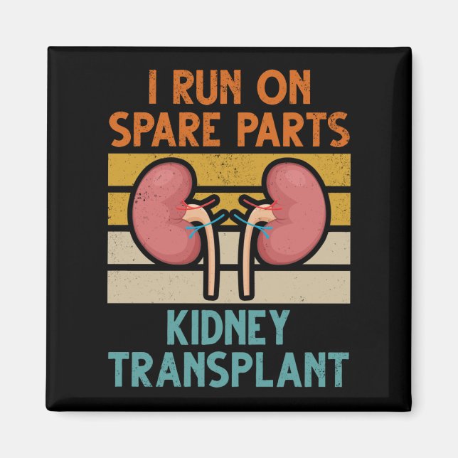 Vintage Ersatzteile für Nierentransplantationen Magnet (Vorne)