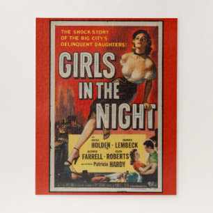 Vintage-Erwachsenentheaterplakat-Puzzle Retro-Art