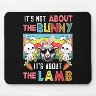 Vintage Es Ist Nicht Hase Es Geht Um Lamm Ostern H Mousepad