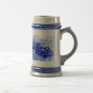 Vintage Essex-Terraplane Keramikstein Bierglas