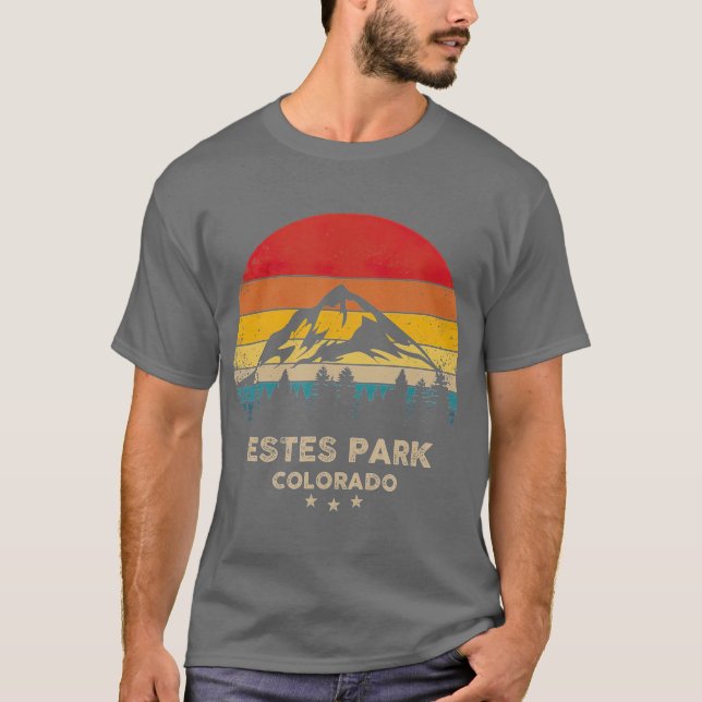 Vintage Estes Park Retro Souvenir T-Shirt (Vorderseite)