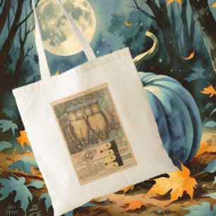 Vintage Eule süße Herbstbastelarbeit  Tragetasche
