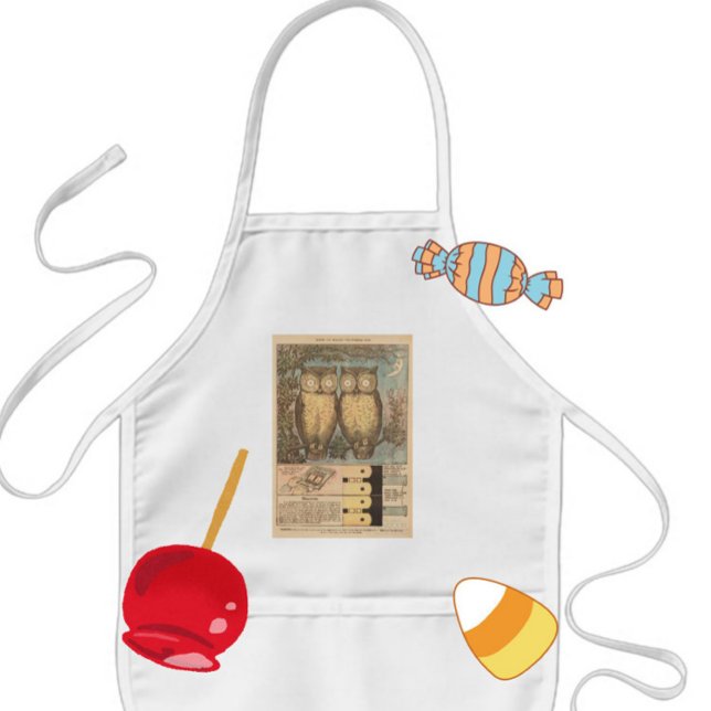 Vintage Eule süße Herbstkinderhandwerk  Kinderschürze (Von Creator hochgeladen)