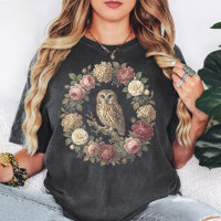 Vintage-Eulen-Blumenkranz