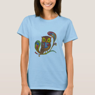 Vintage-Eulen-T-Shirt T-Shirt