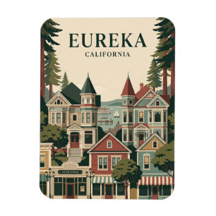 Vintage Eureka Kalifornien Magnet