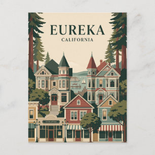 Vintage Eureka Kalifornien Postkarte