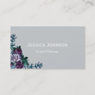 Vintage-Event-Planer Floral Visitenkarte