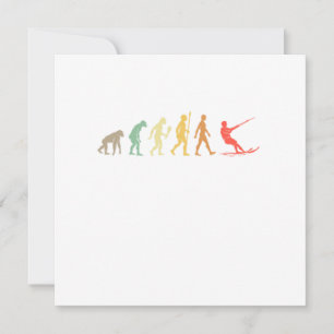 Vintage Evolution Wassersport Geschenk Einladung