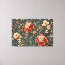 Vintage exquisite weiße und üppige korallenrote Bl