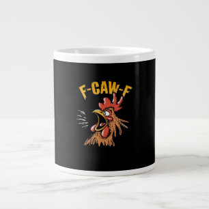 Vintage F-Caw-F Huhn F-Caw-F Lustiges Huhn Roos Jumbo-Tasse