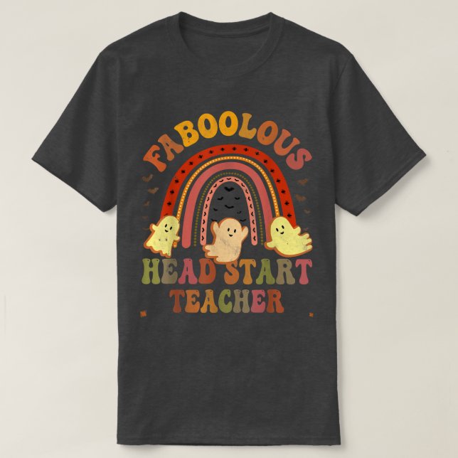 Vintage FABOLOSE KOPF START LEHRER Kostüm T-Shirt (Design vorne)