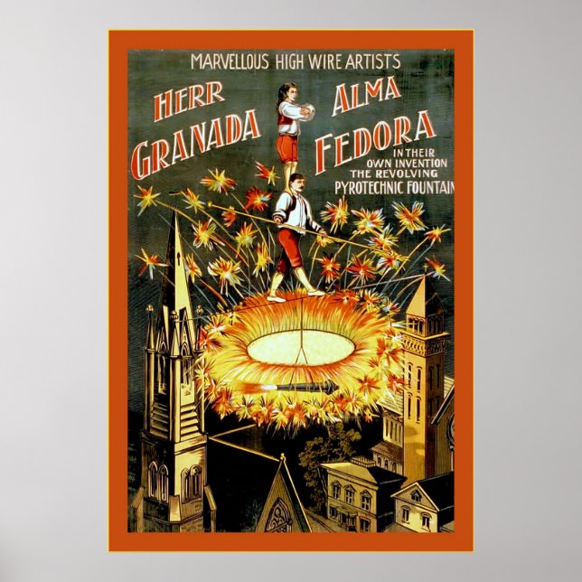 Vintage Fachleute ~ Werbeplakat Poster (Vorne)