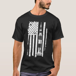 Vintage Fahne Apollo 11 Saturn V Raketenraum Astro T-Shirt