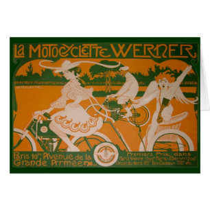 Vintage Fahrerfrau mit Cupid