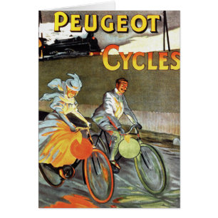 Vintage Fahrrad-Kunst Zyklus-Peugeots