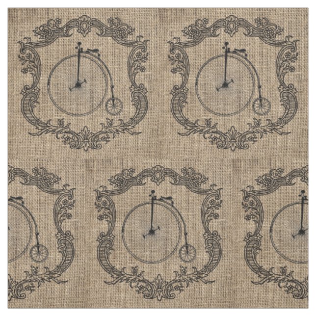 Vintage Fahrrad-Leinwand Stoff (Muster)