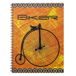 Vintage-Fahrrad-Notizbuch Notizblock