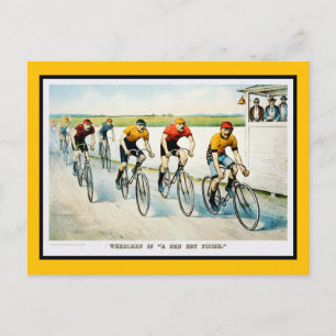 Vintage-Fahrrad-Postkarte: :Wheelmen Postkarte