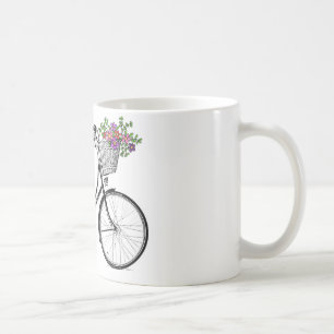 Vintage Fahrraddruck-Tasse Kaffeetasse
