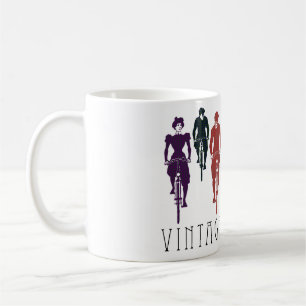 Vintage Fahrräder Kaffeetasse