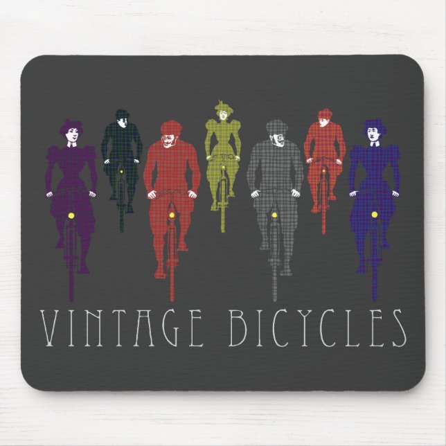 Vintage Fahrräder Mousepad (Vorne)