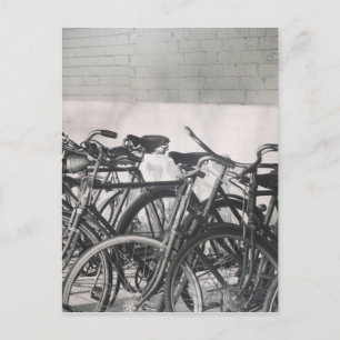 Vintage Fahrräder Postkarte
