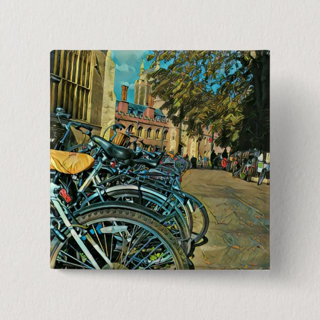 Vintage Fahrradgeschenke Button (Vorderseite)