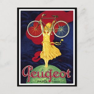 Vintage-Fahrradgeschenke - Cycles Peugeot Postkarte