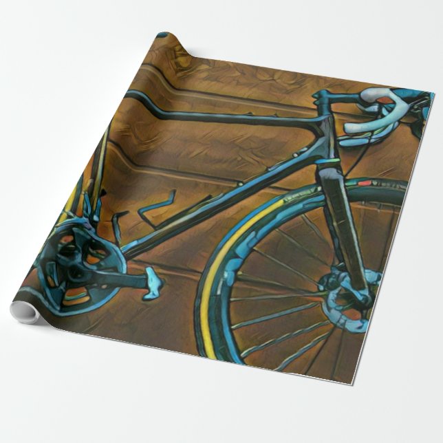 Vintage Fahrradgeschenke | Mountainbike-Geschenke Geschenkpapier (Ungerollt)
