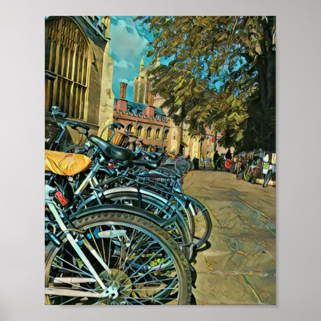 Vintage Fahrradgeschenke Poster (Vorne)