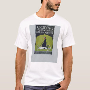 Vintage Fahrradlerin & Dog T-Shirt