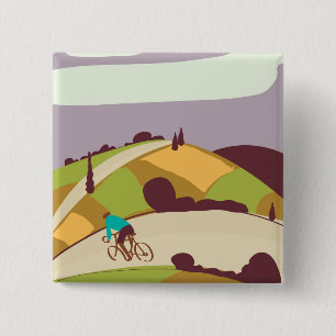 Vintage-Fahrradposter Button
