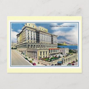 Vintage Fairmont Hotel San Francisco CA Postkarte