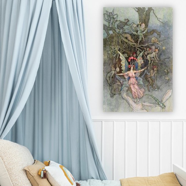 Vintage Fairy Art Warwick Goble Poster (Von Creator hochgeladen)